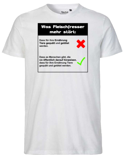 Was Fleischfresser mehr stört-white-shirt